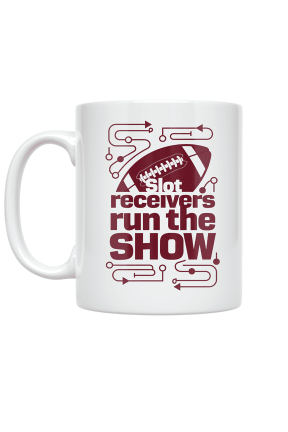 Slot Receivers Run the Show - Football Fan - 11 oz Ceramic Coffee Mug