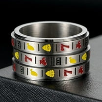 Slot machine can turn stainless steel ring