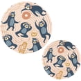 thumbnail image 1 of Sloth 2 Pack Pot Holders Trivets, Heat Resistant Hot Pads for Kitchen Table Decoration Trivets for Hot Dishes/Pot/Bowl/Teapot/Kitchen Hot Pads Trivets, 7" + 9.45", 1 of 7