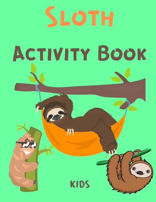 Sloth Activity Book Kids : Activity Book for Children - Wordsearch ...