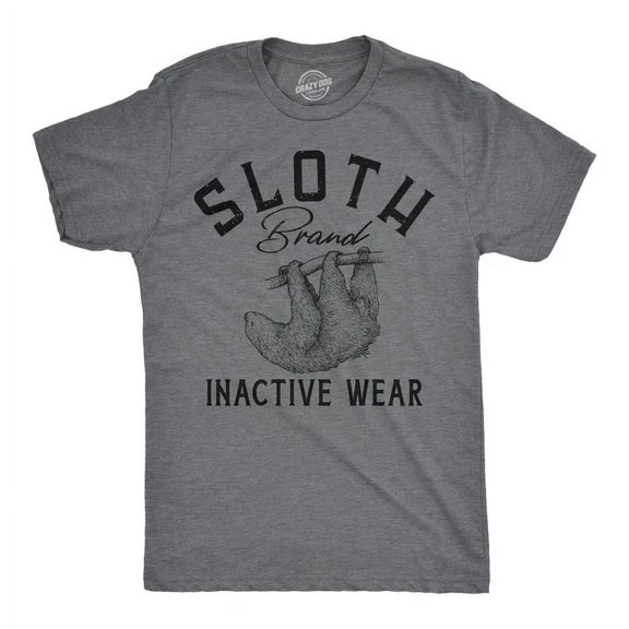 Sloth Brand Inactive Wear Animal Graphic T-Shirt