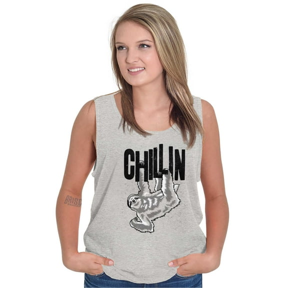 Sloth Chillin Animal Lovers Funny Tank Top T Shirts Men Women Brisco Brands X