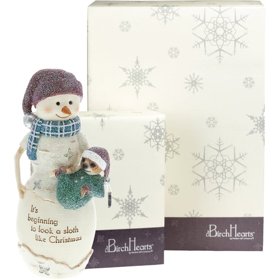 Pavilion Gift Company - Sloth Christmas - 5" Snowman Holding a Sloth