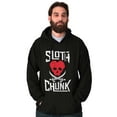 thumbnail image 1 of Sloth Chunk Pirate Heart 80s Retro Hoodie Sweatshirt Women Men Brisco Brands X, 1 of 6