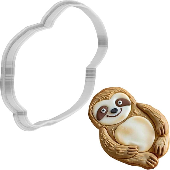 Sloth Cookie Cutter 4 Inch Made in USA by WONDERTORY
