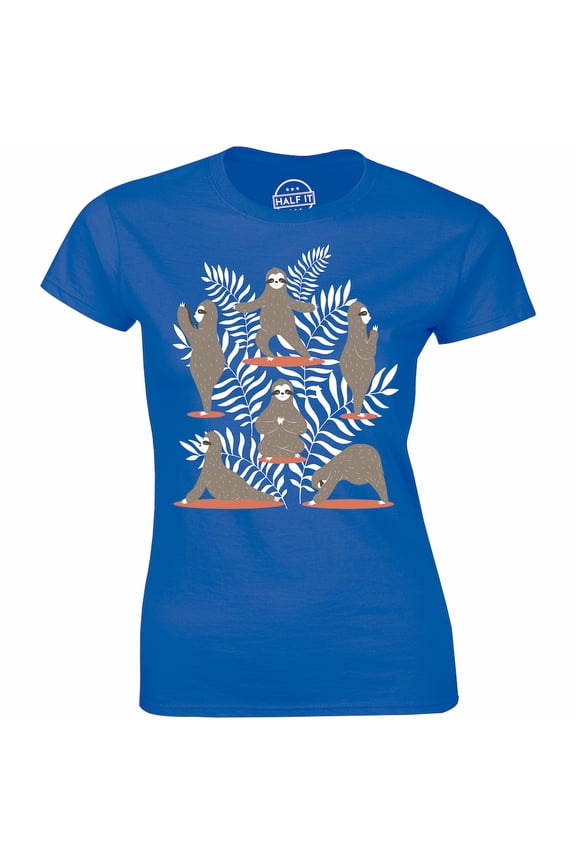 Sloth Doing Relaxing Calm Yoga Pose - Slow Moving Animal Women's Gift T-Shirt