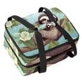 thumbnail image 1 of Sloth Double Layered Insulated Lunch Bag with Two Compartments, Large Capacity, and Hand-Carry Options - 7.1x11.4x16.1 Inches, 1 of 6