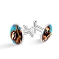 thumbnail image 1 of Sloth Elegant Cufflink Sets for Formal Attire Made of Stainless Steel Ideal for Special Occasions by Silver Jewelry Cufflinks, 1 of 6