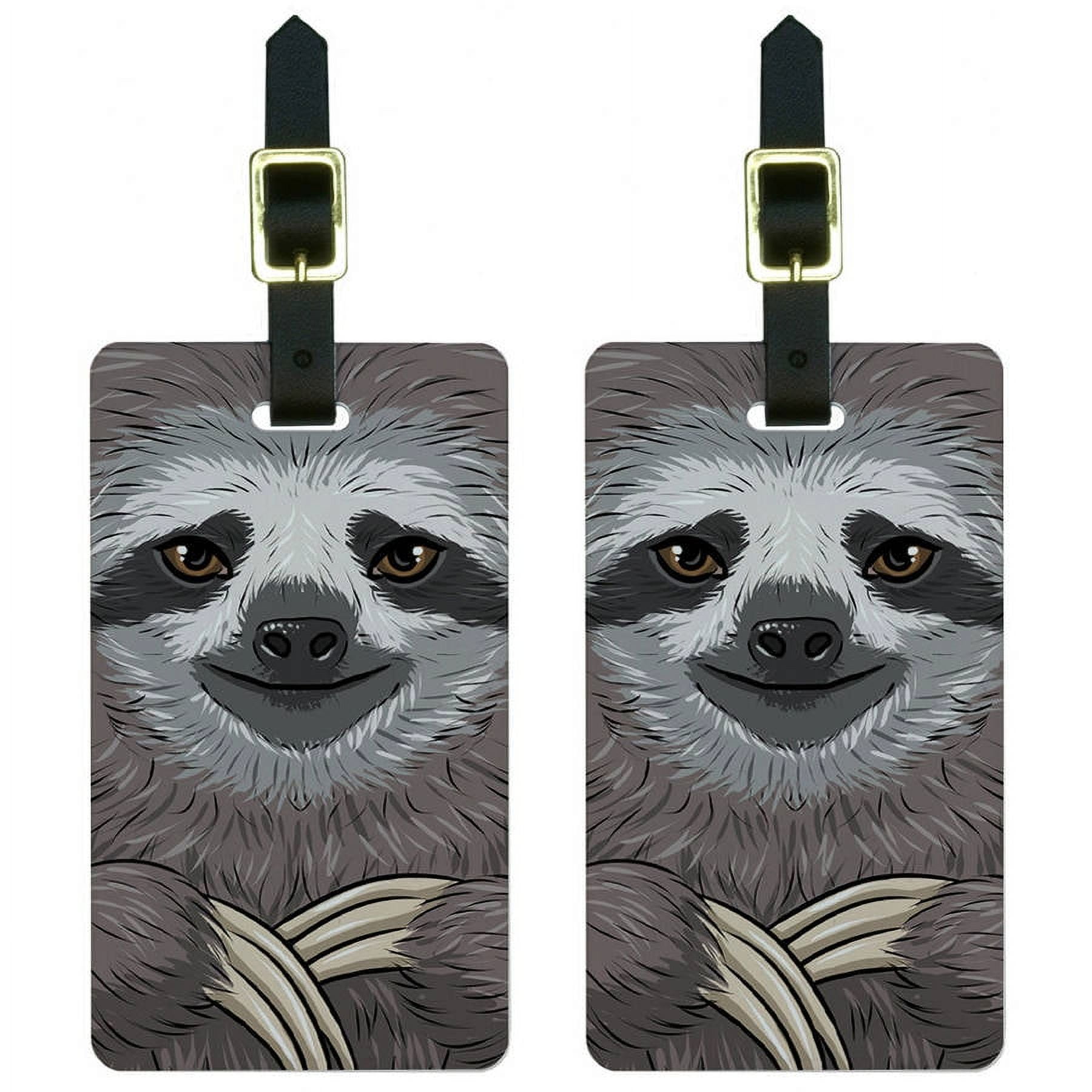 Sloth cheap luggage tag