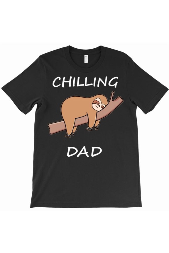 Sloth Father Funny Sloth Dad Holiday Lazy Animal Graphic T-Shirt - Last-Minute Gift G3215, Up to 5XL