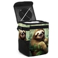 thumbnail image 1 of Sloth Foldable Car Trash Can with Lid, Leak-proof and Hanging Storage Bag - Car Trash Bin for Convenient Use, 1 of 6