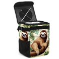 thumbnail image 1 of Sloth Foldable Mini Car Trash Can with Lid and Leak-Proof Hanging Storage Bag, 1 of 6