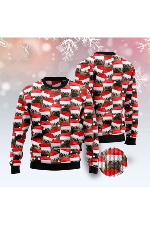 Sloth Group Awesome 3D Christmas Sweater, Christmas Sweater, 3D Sweater, Funny Xmas Sweaters