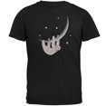 thumbnail image 1 of Sloth Hanging from the Moon Crescent Mens Soft T Shirt Black LG, 1 of 1