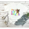 thumbnail image 1 of Sloth Hello First Grade Teacher Kids Back To School Gift Unisex T-Shirt, 1 of 2