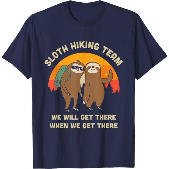 Sloth Hiking Team Funny Vintage Gift Unisex T-Shirt for Men Women Kids Toddler