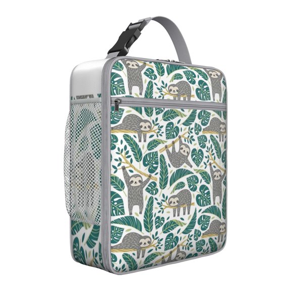 Sloth Insulated Lunch Bag Box Men Reusable Lunch Tote Bag Lightweight Lunch Box Containers Picnic Hiking