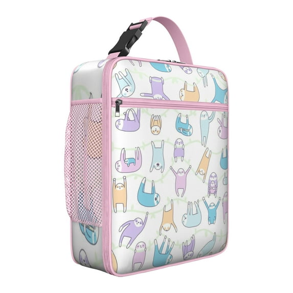 Sloth Insulated Lunch Bag Box Teen Reusable Lunch Tote Bag Fit Most Bento Boxes Lunch Box Containers Work Hiking