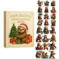 thumbnail image 1 of Sloth Countdown Calendar Interactive Animal Themed Advent with Mystery Surprise for Kids Holiday Celebration Countdown Activity, 1 of 5