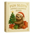 thumbnail image 1 of Sloth Interactive Animal Themed Advent Calendar for Kids Holiday Celebration with Mystery Surprise Countdown Activity, 1 of 6
