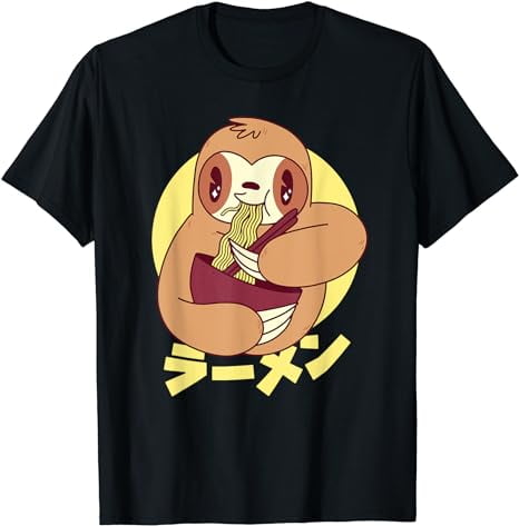 Sloth Japanese T-Shirt - Walmart.com