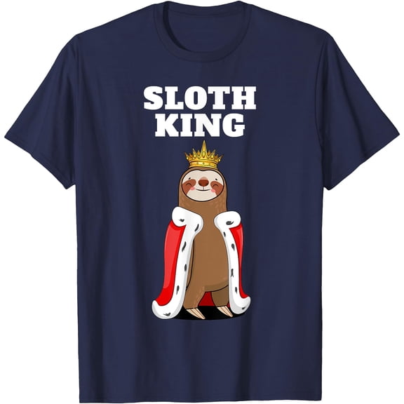 Sloth King Funny Lazy Chill Animal Unisex T-Shirt for Men Women Kids Toddler