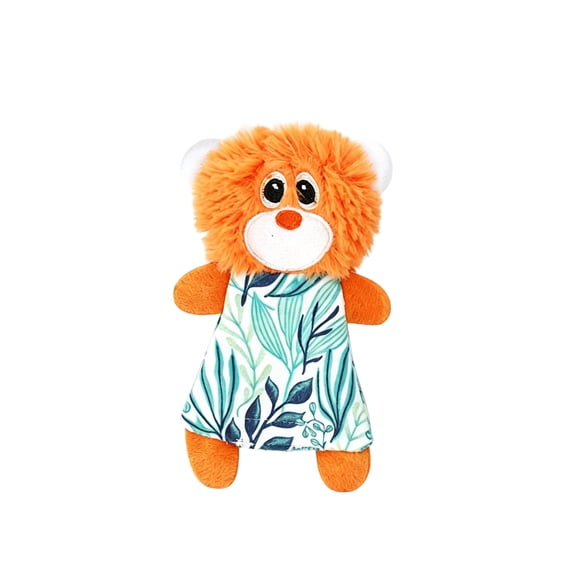 Sloth & Lion Catnip Plush Toys, Hide & Seek Kicker Toys with Long Limbs for Holding, Durable Stuffed Animal for Biting & Cuddling, Multi-Pack