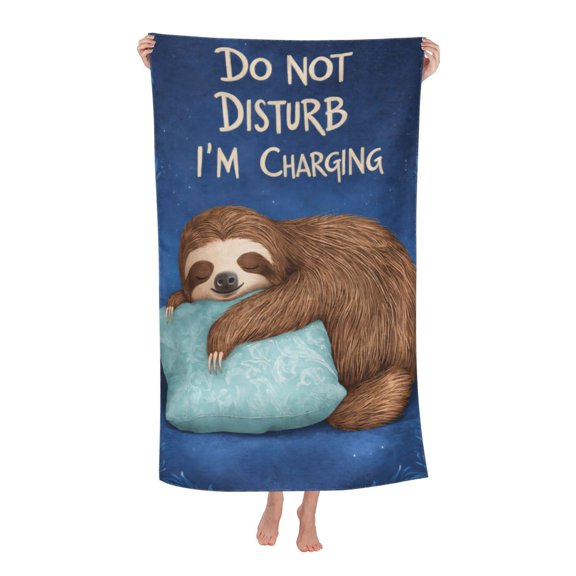 Sloth Lovers Gifts Bath Towel Soft and Highly Absorbent for Adults