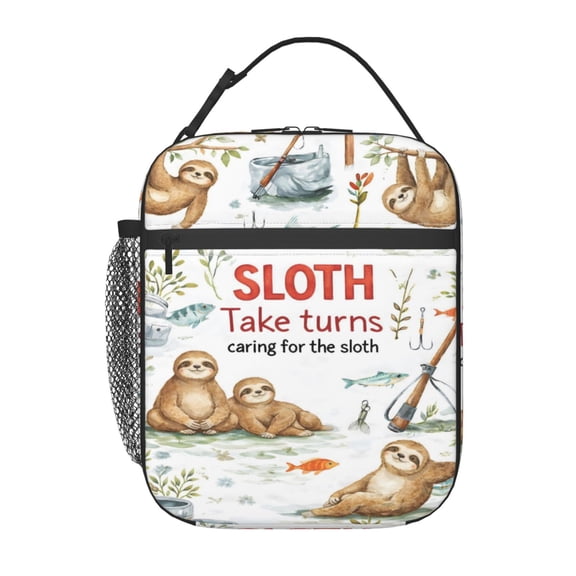 Sloth Lovers Lunch Bag Portable Thermal Lunch Box for Men and Women