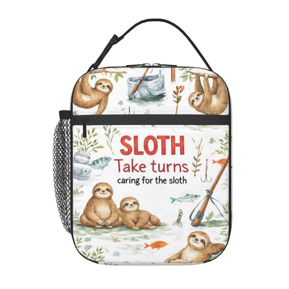 Sloth Lovers Lunch boxs Portable Thermal Lunch Bags