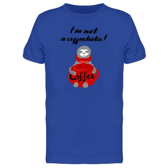Sloth Loves Coffee T-Shirt Men -Image by Shutterstock, Male Small