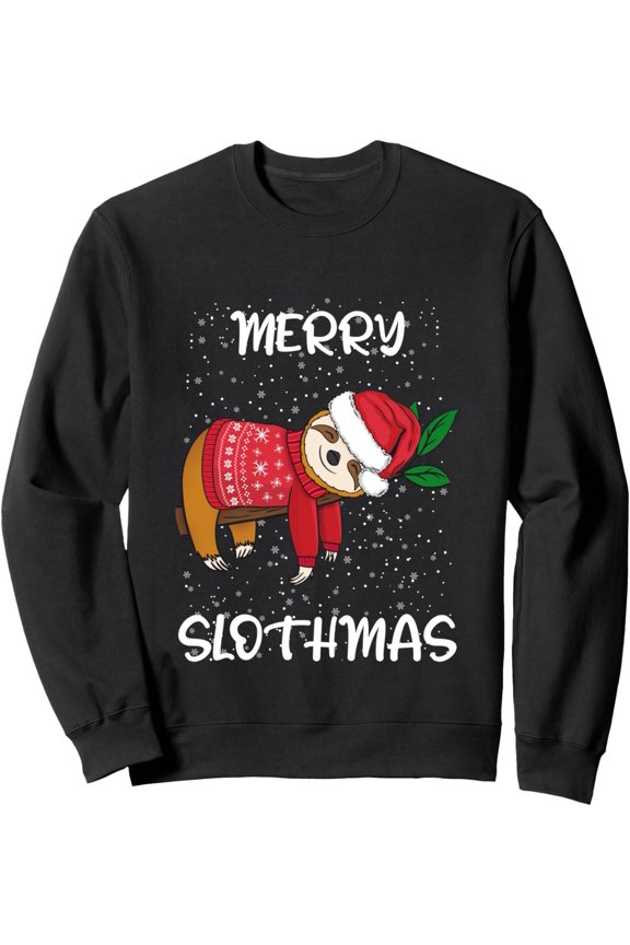 Sloth Merry Christmas Sweater Santa Sloth Merry Slothmas Sweatshirt