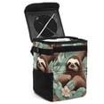 thumbnail image 1 of Sloth Mini Trash Can for Car - Foldable, with Lid, Leak-Proof, Hanging Storage Bag, 1 of 6
