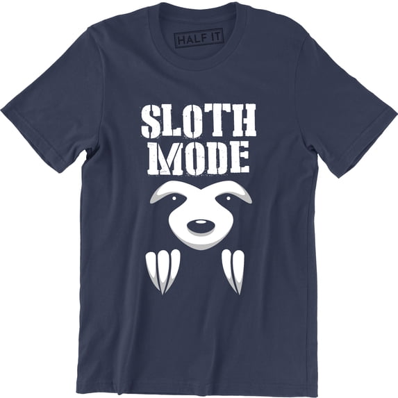 Sloth Mode Activated Funny Slogan Gift Present Birthday Fathers Day T-Shirt