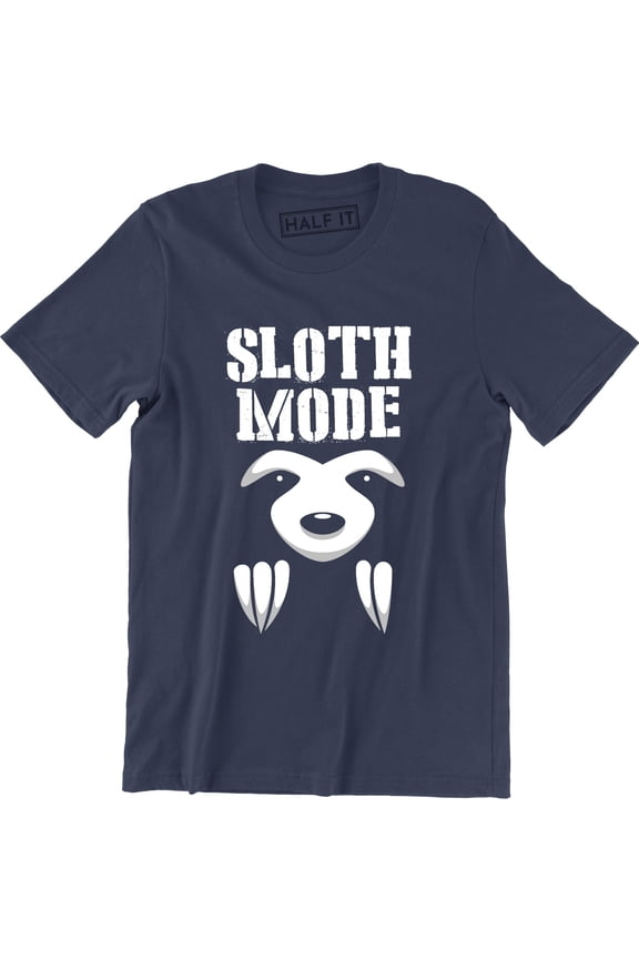 Sloth Mode Activated Funny Slogan Gift Present Birthday Fathers Day T-Shirt