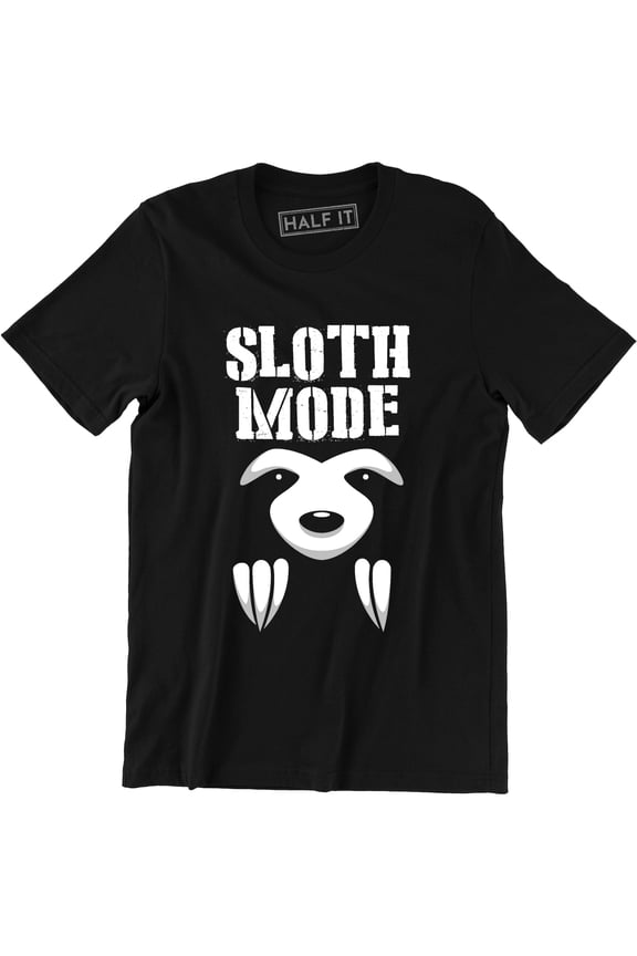 Sloth Mode Activated Funny Slogan Gift Present Birthday Fathers Day T-Shirt