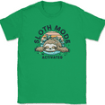 thumbnail image 1 of Sloth Mode Activated T-Shirt Funny Lazy Sleepy Humor Animal Joke Graphic Tee - Green, L, 1 of 1