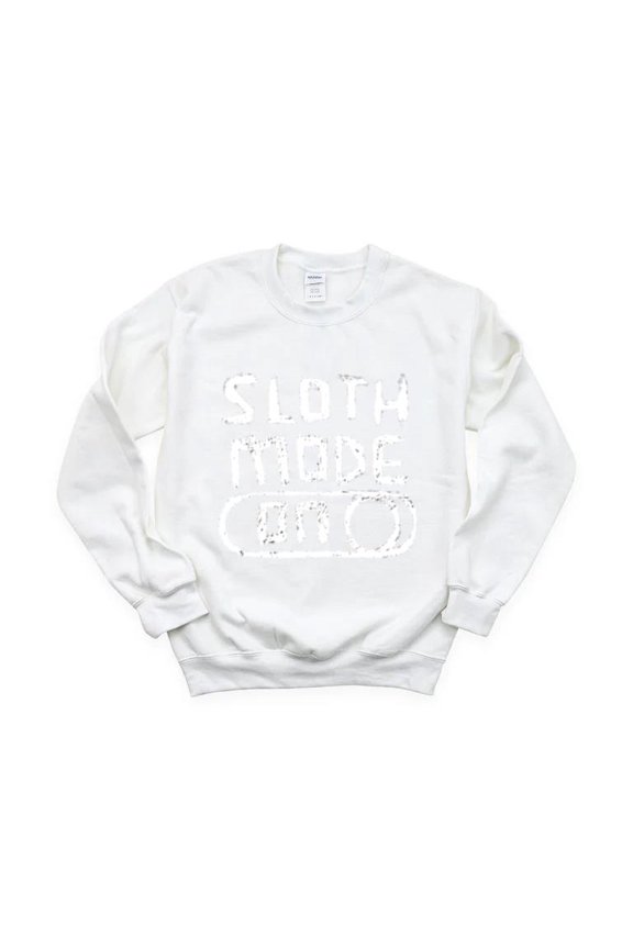 Sloth Mode ON For Lazy Days Funny Animal Slow Cute Nap Rest Chill Relax Sweatshirt, for men & women, up to size 5XL