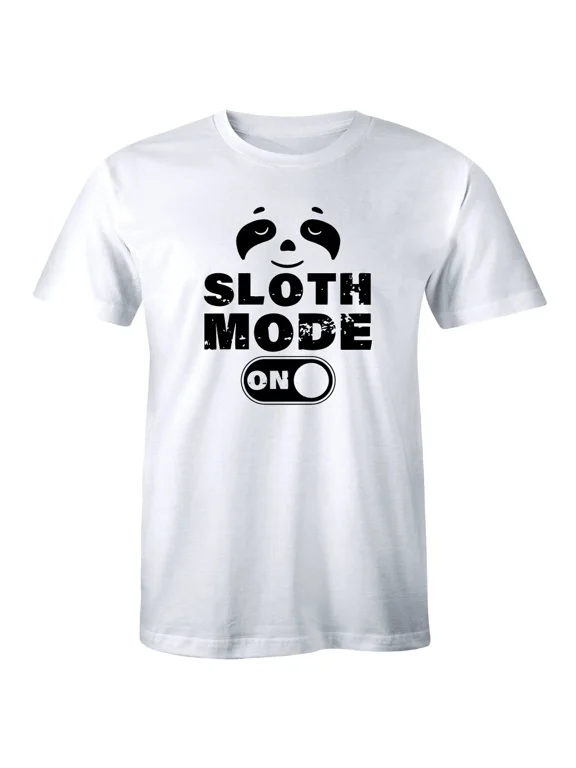 Sloth Mode On Funny Joke Men's T-Shirt Chill Relax Cool Gift Shirt