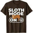 thumbnail image 1 of Sloth Mode on Sleeping Sloth Animal Nature Lover Zookeeper Unisex T-Shirt for Men Women Kids Toddler,Dark Chocolate Color,Size XL, 1 of 5