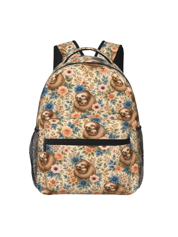 Sloth Mom Backpack Lightweight Travel Bag for Men and Women