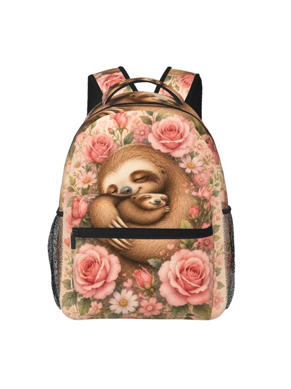 Sloth Mom Backpack Lightweight Travel Bag for Men and Women