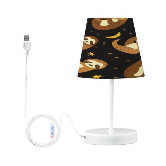 Sloth Moon Star Desk Lamp LED Table Nightstand Lamps with 3 Color Temperatures for Home Bedroom Living Room Decor 6x11
