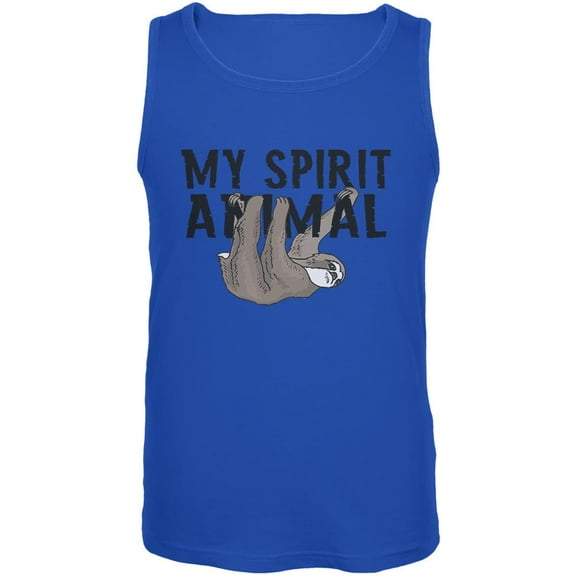 Sloth My Spirit Animal Mens Tank Top Royal SM