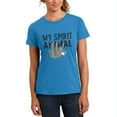 thumbnail image 1 of Sloth My Spirit Animal Womens Soft Heather T Shirt Heathered Bright Turquiose 2XL, 1 of 1