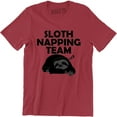 thumbnail image 1 of Sloth Napping Team Let's Nap Instead Funny Men's T-Shirt, 1 of 4