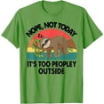 thumbnail image 1 of Sloth Nope Not Today Its Too Peopley Outside Funny Introvert Unisex T-Shirt for Men Women Kids Toddler,Lime Color,Size 3T, 1 of 5