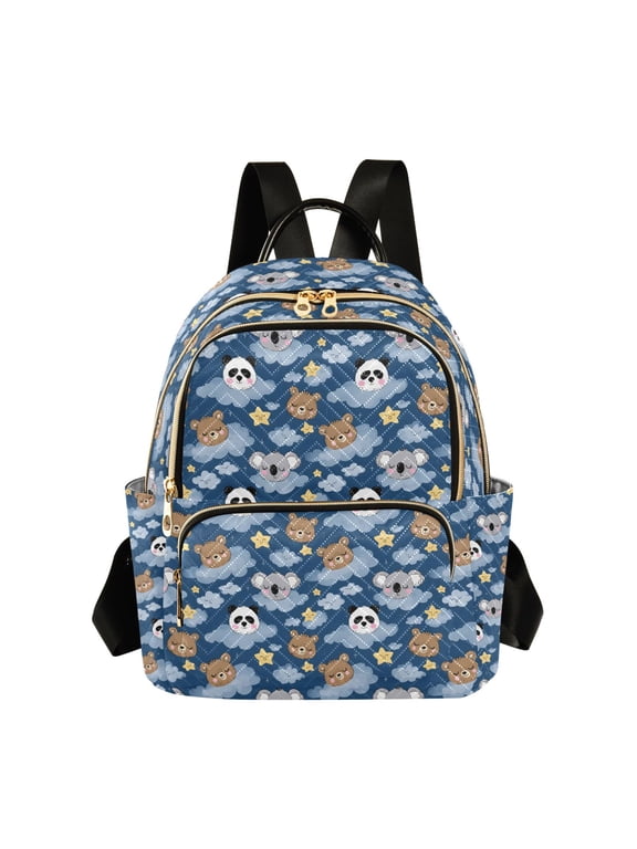 Sloth Panda Fashion Backpack for Women Lightweight College Travel Casual Daypack