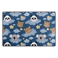thumbnail image 1 of Sloth Panda Pattern Memory Foam Area Rug 60"x39" Non Slip, Absorbent, Fade Proof for Living Room, Bedroom, Office, 1 of 7