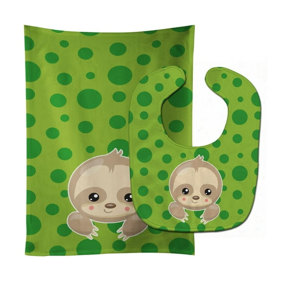 Sloth Paws Baby Bib and Burp Cloth
